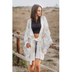 Kimono Bali - Hvite 