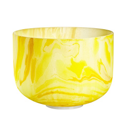 Marble Singing Bowl 10", Solarplex Chakra 