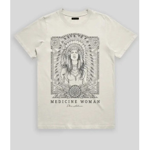 Medicine Woman T-shirt - Faded Bone