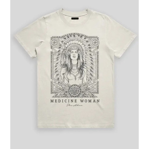 Medicine Woman T-shirt - Faded Bone