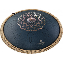 Octave Steel Tongue Drum, D Amara, Engraved, Navy
