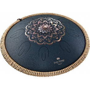 Octave Steel Tongue Drum, D Amara, Engraved, Navy