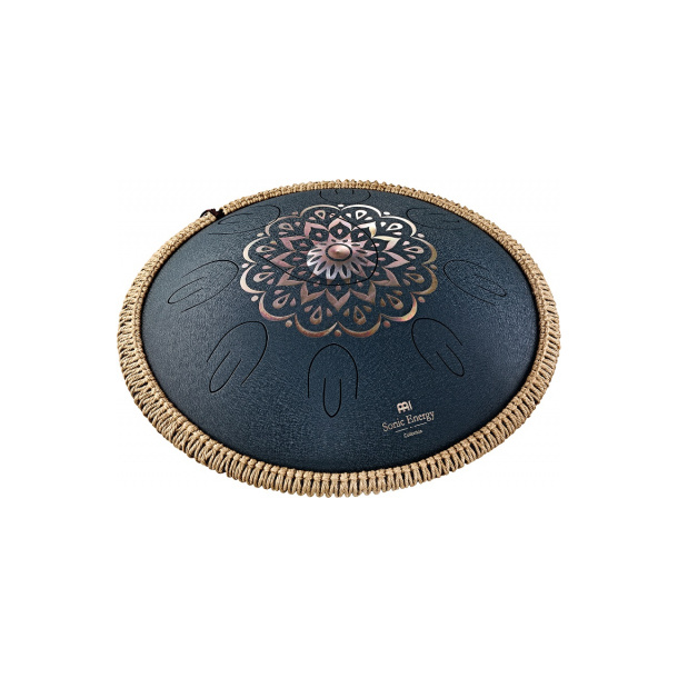 Octave Steel Tongue Drum, D Amara, Engraved, Navy