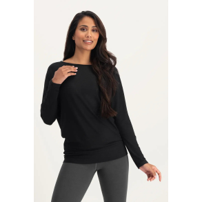 Budhi Longsleeve Yoga Shirt - Onyx Black 