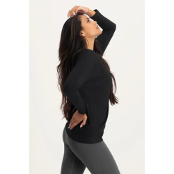 Budhi Longsleeve Yoga Shirt - Onyx Black 