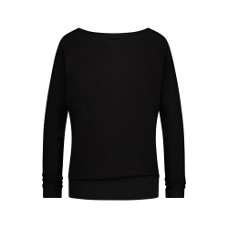 Budhi Longsleeve Yoga Shirt - Onyx Black 