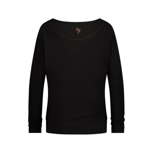 Budhi Longsleeve Yoga Shirt - Onyx Black 