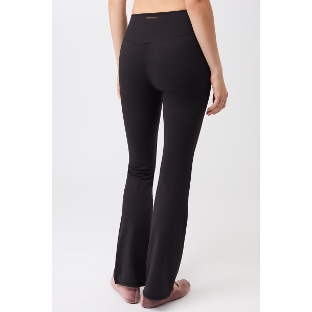 Flared Yoga Pants - Black