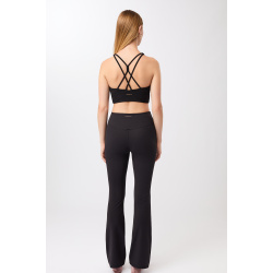 Flared Yoga Pants - Black