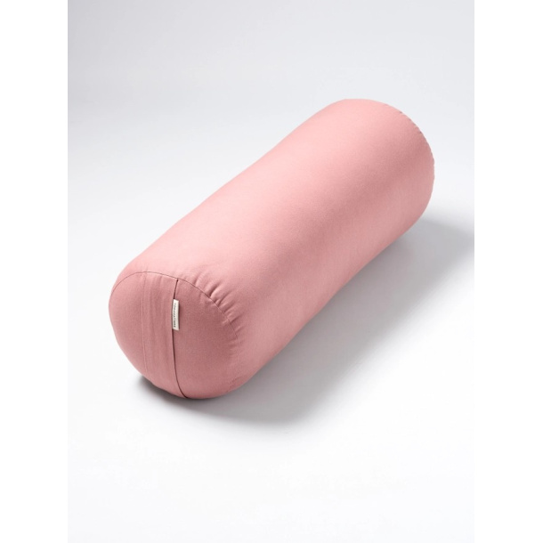 Bolster Rund - kologisk bomull, Rose Quartz
