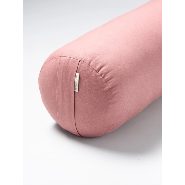Bolster Rund - kologisk bomull, Rose Quartz