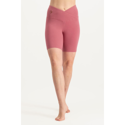 Sati Yoga Biker Shorts - Hibiscus