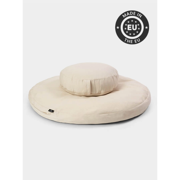 Zabuton / Meditasjonspute og Zafu Sett  - Natur