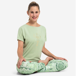 T-shirt "Eka Padma", kologisk, Matcha