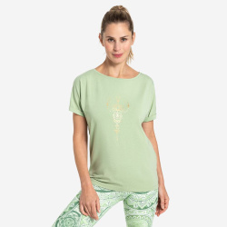 T-shirt "Eka Padma", kologisk, Matcha