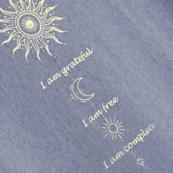 T-shirt Lotus - Blue/Gold