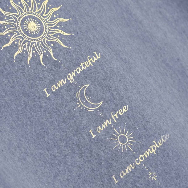 T-shirt Lotus - Blue/Gold