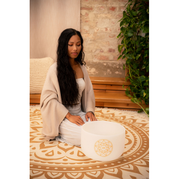 Solfeggio Crystal Singing Bowl 12", 285Hz, Note C#4