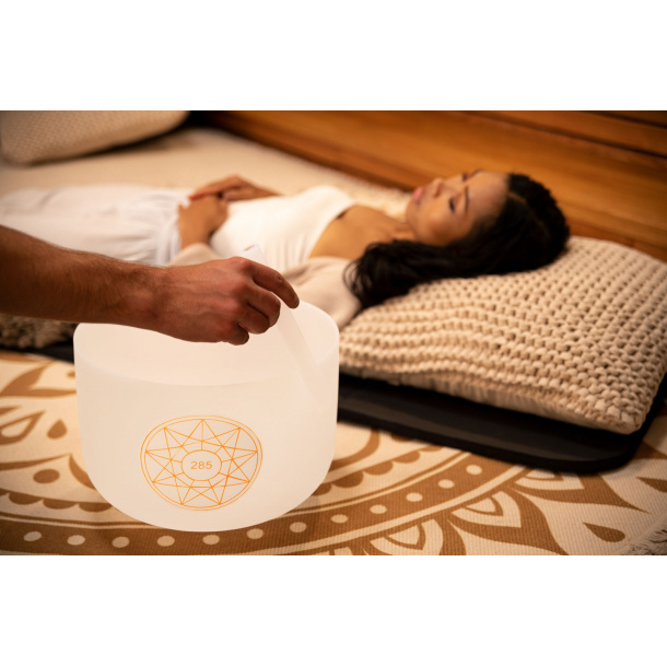 Solfeggio Crystal Singing Bowl 12", 285Hz, Note C#4