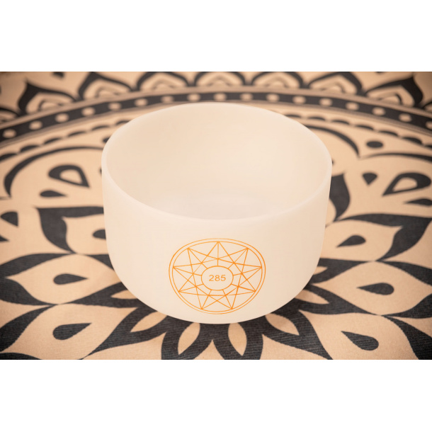 Solfeggio Crystal Singing Bowl 12", 285Hz, Note C#4
