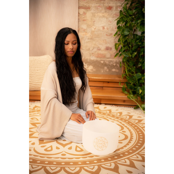 Solfeggio Crystal Singing Bowl 10",639 Hz, D#4