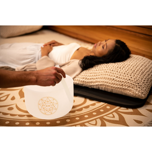 Solfeggio Crystal Singing Bowl 10",639 Hz, D#4