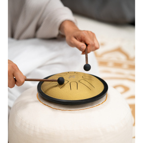 Small Steel Tongue Drum, C Minor, Gold