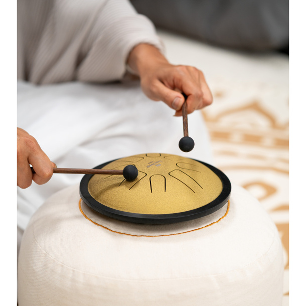 Small Steel Tongue Drum, C Minor, Gold