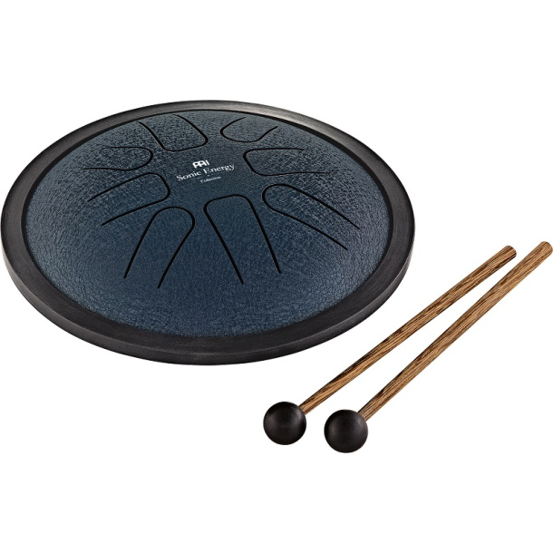 Small Steel Tongue Drum, G Minor, Navy Blue 