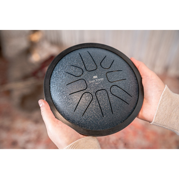 Small Steel Tongue Drum, G Minor, Navy Blue 