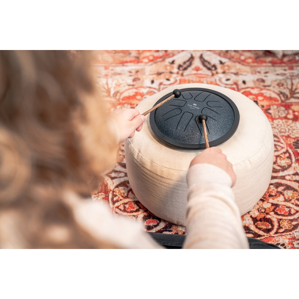 Small Steel Tongue Drum, G Minor, Navy Blue 