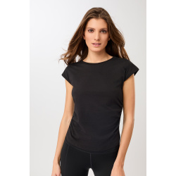 Side Ruffled Top - Black 