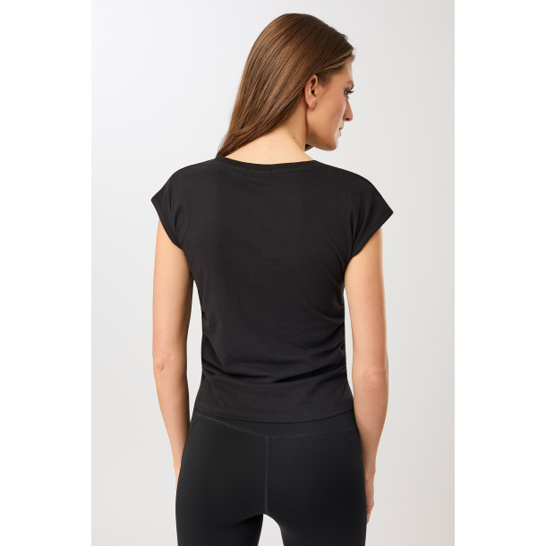 Side Ruffled Top - Black 