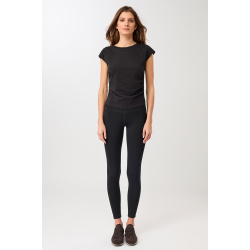 Side Ruffled Top - Black 