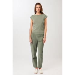 Side Ruffled Top - Green Sage