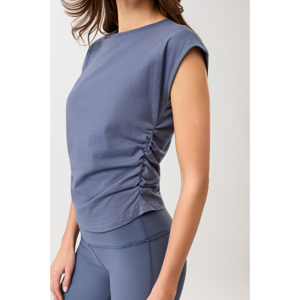 Side Ruffled Top - Blue 