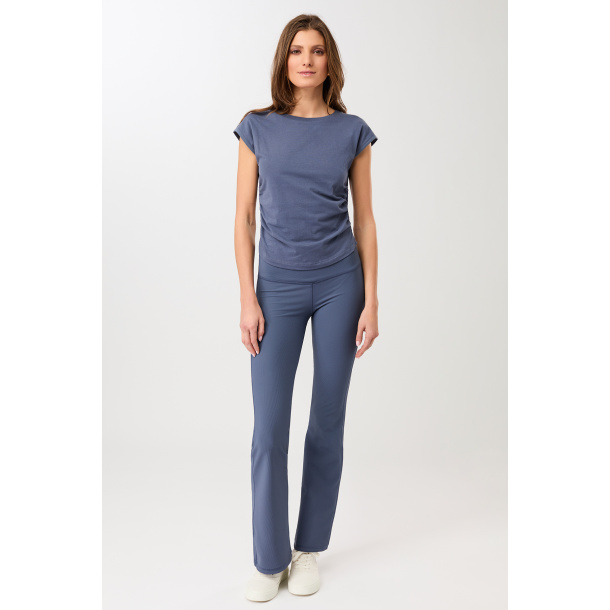 Side Ruffled Top - Blue 