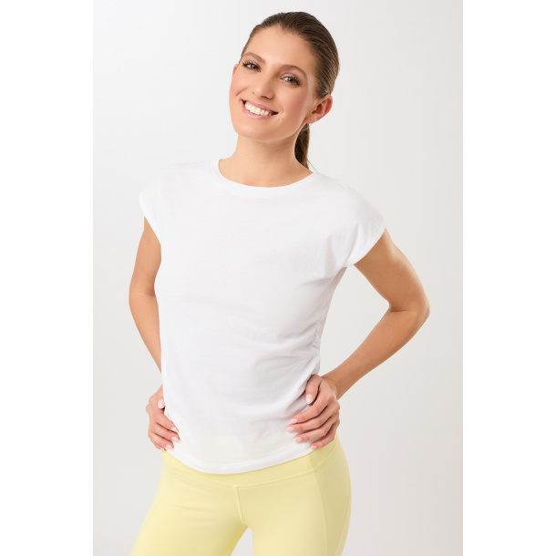 Side Ruffled Top - White