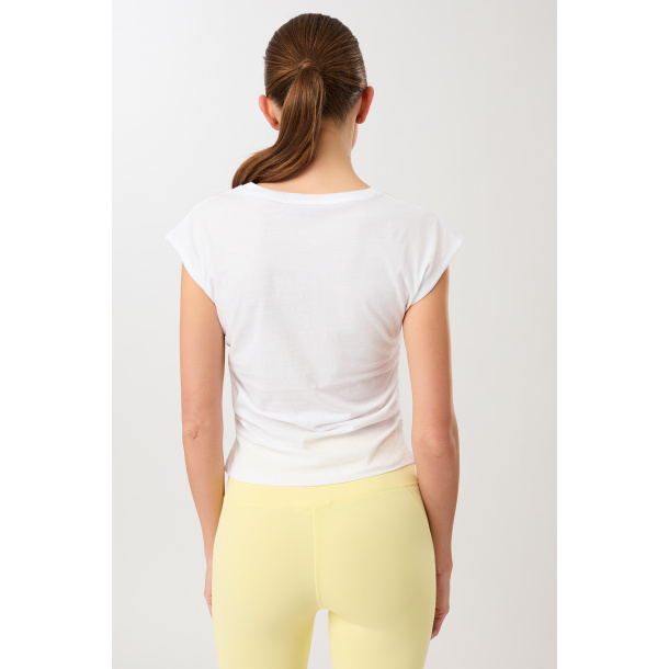 Side Ruffled Top - White