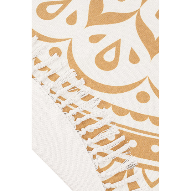 Sonic Energy Meditation Rug, Vintage Gold