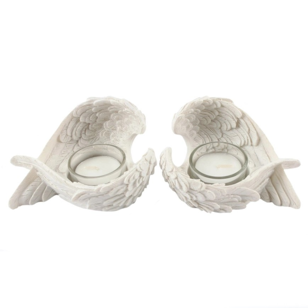 Englevinger -telysholdere, 2 pk