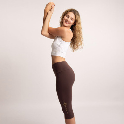 Capri leggings Vana - Brown