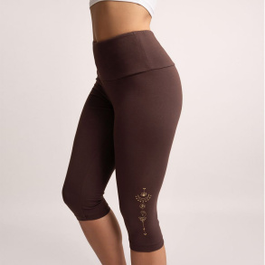 Capri leggings Vana - Brown
