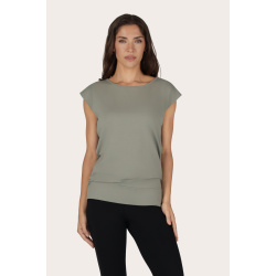 Asana Tee - Smokey Quartz