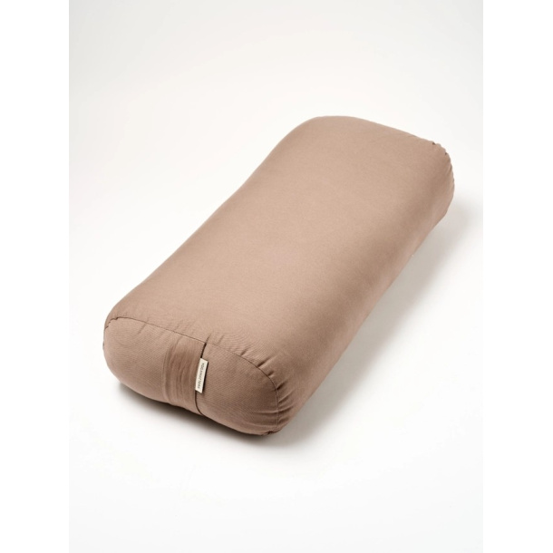 Bolster Firkantet - kologisk Bomull, Deep Taupe