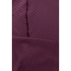 Halv-Zip Longsleeve - Aubergine 