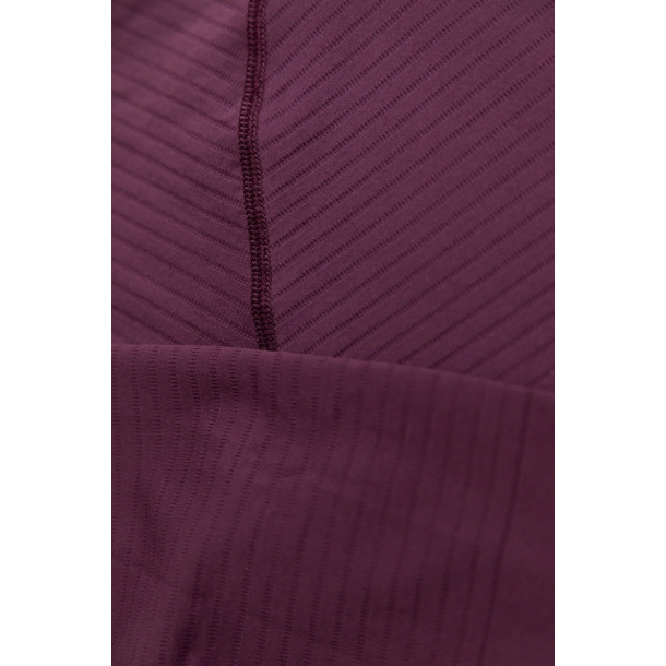 Halv-Zip Longsleeve - Aubergine 