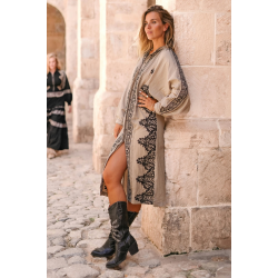 Kaftan Espanola - Taupe/Ecru, str XS/S 