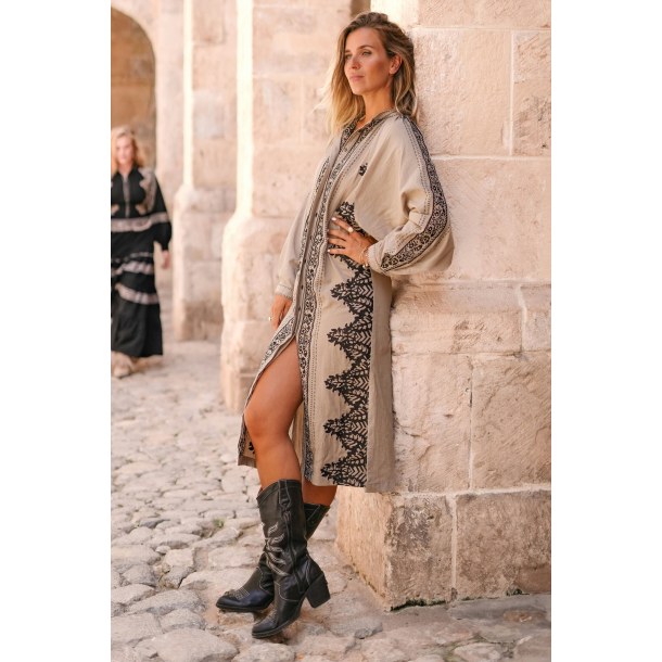 Kaftan Espanola - Taupe/Ecru, str XS/S 