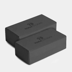 Yogaklosser skum, standard, 2 pk - Sort 